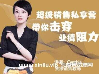 有料识堂Cynthia《超级销售私享营》